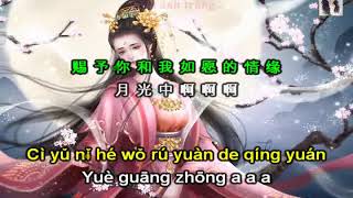 [Vietsub+Pinyin] Tay Trái Chỉ Trăng - Tát Đỉnh Đỉnh - 左手指月 - 萨顶顶 (OTS Hương Mật Tựa Khói Sương)