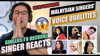 Malaysian Singers and Their Vocal Qualities | SINGER REACTION