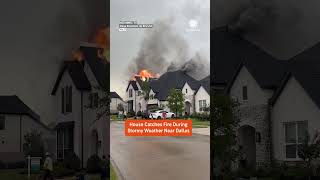 Lightning strike starts house fire in Texas!