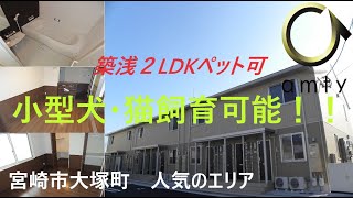 【不動産アンティ】グランド　ソレーユ　205号　築浅ペット可２LDK賃貸アパート！充実設備のお部屋♪♪