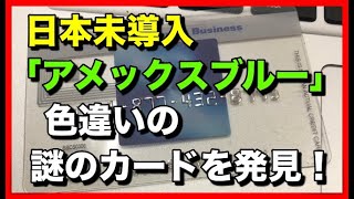 日本未導入「アメックスブルーカード」色違いの謎のカードを発見！