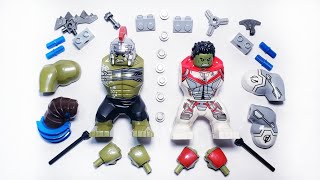 Lego Hulk Thor Ragnarok and Hulk Avengers