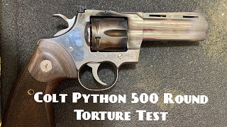 Colt Python 500 round torture test: 45 minutes