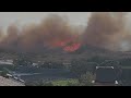 Houses on fire in Malibu