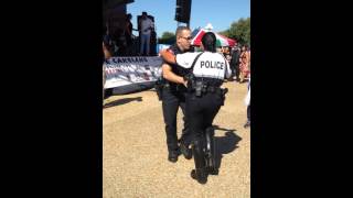 Lakeland Police Officers Salsa at Polk County Hispanic Festival