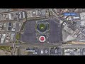 Oakland A's Coliseum site before and after proposed ballpark project