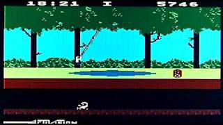 Pitfall on Atari 8 bit / 65XE. Gameplay \u0026 Commentary