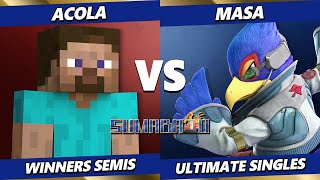 Sumabato Top 8 - Acola (Steve) Vs. MASA (Falco) Smash Ultimate - SSBU