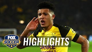 Jadon Sancho scores from an impossible angle | 2018-19 Bundesliga Highlights