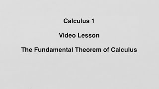 5.3 The Fundamental Theorem of Calculus