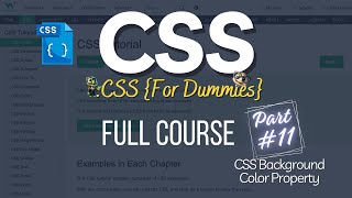 CSS Full Course 11 - How to use Background Property in CSS | CSS Background color property