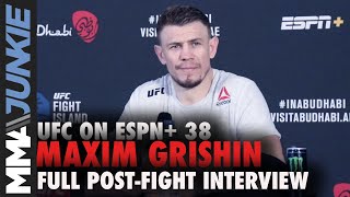 Maxim Grishin agrees with last-second TKO stoppage | UFC on ESPN+ 38 post-fight interview