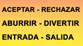 Spanish Antonyms + Phrases Part 1. Learn Spanish With Pablo. Spanish Lesson / Podcast.