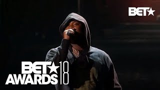 "Stay Woke"! Meek Mill & Miguel In An Emotional Police Brutality Live Performance | BET Awards 2018