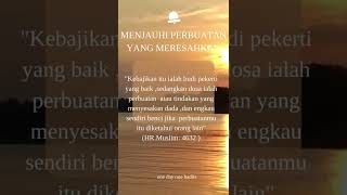 MENJAUHI PERBUATAN YANG MERESAHKAN