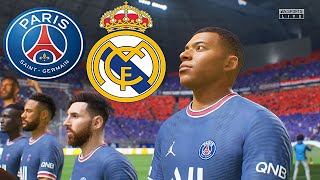 PSG vs REAL MADRID | FIFA 22 PS5 Realistic Gameplay & Graphics MOD Ultimate Difficulty Career