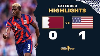 Extended Highlights: Qatar 0-1 USA - Gold Cup 2021
