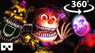 360° NEW FNAF Escape Room in VR | The Glitched Attraction JUMPSCARES