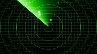 1 Hour 4K Radar Motion Graphics Animation - VJ Loop - Ultra HD - Live Wallpaper - Screensaver