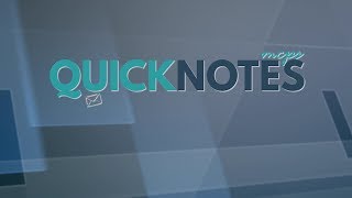 2018 年 11 月 20 日 QuickNotes