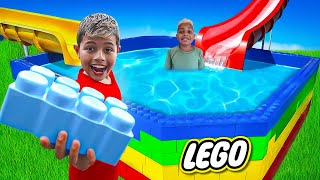 CONSTRUÍ A MAIOR PISCINA DE LEGO DO MUNDO!