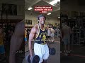 Curling 100 pound Dumbbells how to build big arms #shorts