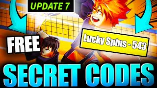 Volleyball Legends UPDATE 7 *SECRET*  LUCKY SPINS CODES! Roblox