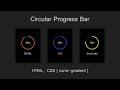 Pure CSS Circular Progress Bar | How To Create Circular Skills Bar Using HTML & CSS