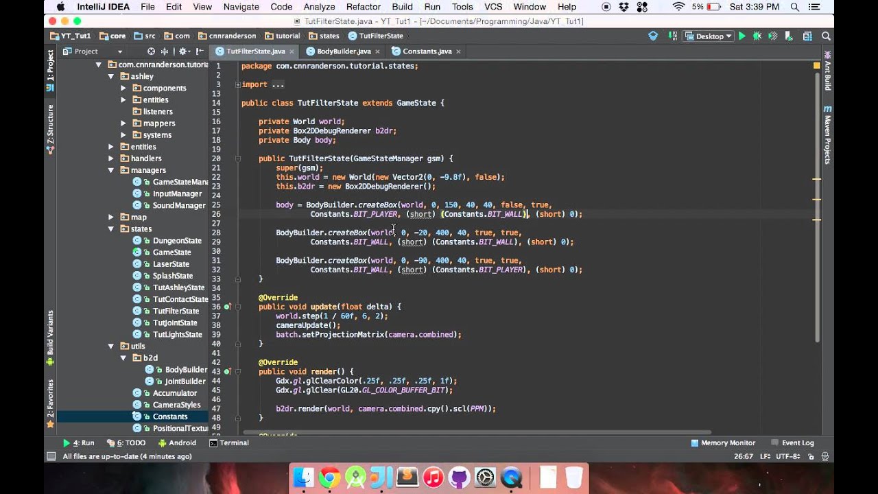 Libgdx Box2d Collision Filtering Youtube