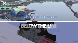 Dronevlucht 3D inmeten 3D engineering