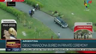 Diego Maradona buried in private ceremony