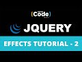 jQuery Effects Tutorial - 2 | jQuery Effects With Examples | jQuery Tutorial | SimpliCode