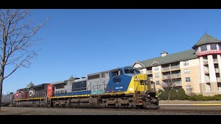 GECX 9148 ( ex-csx ) leading a CN SB on 3 18 2018