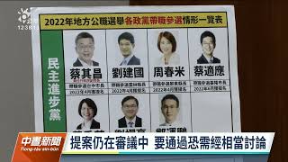 立委能否帶職參選地方首長 時力提修法3黨表示尊重｜20220905 公視中晝新聞