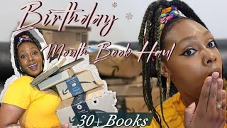 Huge Birthday Month Book Haul Unboxing || 30+ Books📚📚@book_outlet @amazon @chaptersindigo