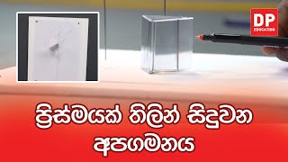 ආලෝකය පාඩම | පරීක්ෂණ අංක 17 - ප්‍රිස්මයක් තිලින් සිදුවන අපගමනය