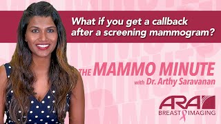 What if You Get a Callback after a Screening Mammogram? | The Mammo Minute