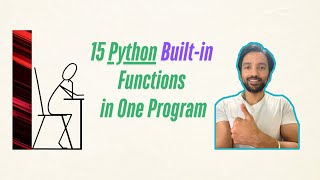 15 Python Built in Functions in One Program