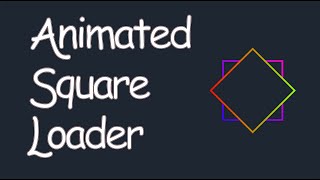 Animated Square Loader using HTML and CSS only #html #css