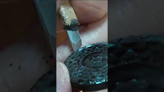 The process of making jewelry using the inside of a seashell... #short #shorts