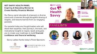Get Savvy Health Panel Building a Financial Money Mindset