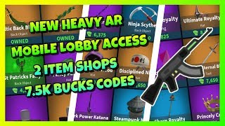 Island Royale Heavy Ar Update All Codes Videos 9tube Tv - new heavy ar mobile lobby 2 item shops 7 5k