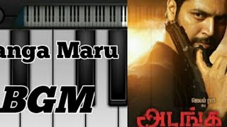 Adanga Maru mass bgm in keyboard