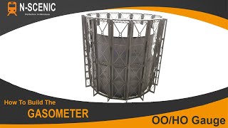 How To Build a GASOMETER for a Model Railway OO or HO N SCENIC