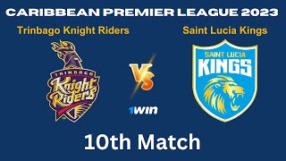 🔴CPL Live 2023:  TKR vs SLK Live | Trinbago Knight Riders vs Saint Lucia Kings  | Match 9