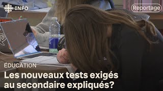 De nouveaux tests et un avenir incertain pour les élèves du secondaire au Nouveau-Brunswick