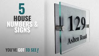 Top 10 House Numbers \u0026 Signs [2018]: Premier Quality,Glass Look Acrylic Personalised House number