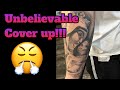 UNBELIEVABLE COVER UP 😱 tattoo tutorial by @mr.reyesink