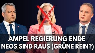 Ampel Regierung geplatzt, NEOS sind raus! Kommen nun die Grünen?