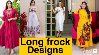 Long frock designs | latest frock designs 2025 ❤️😍🌸 #longfrockdesigns #latestfashion #girlsfashion